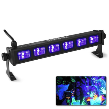BeamZ BUV63 UV BAR světelná lišta, 6x3W UV LEDs