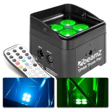 BeamZ TP46 Truss PAR reflektor, 4x4W QCL RGB-UV, DMX