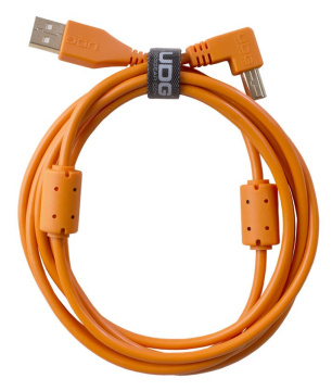 UDG Ultimate Audio Cable USB 2.0 A-B Orange Angled 2m