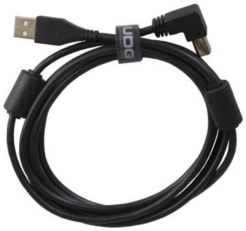 UDG Ultimate Audio Cable USB 2.0 A-B Black Angled 1m