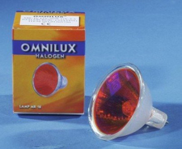 Omnilux 12V/50W MR-16 GX-5.3, SP 12 červená