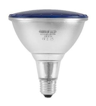 Omnilux PAR-38 230V SMD 15W E-27 LED, modrá