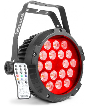 BeamZ Professional BWA418 Aluminum IP65 LED PAR, 18x 12W QCL