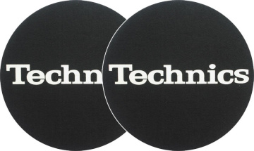 Zomo 2x Slipmats Technics Logo White