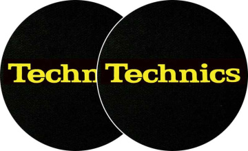 Zomo 2x Slipmats Technics Logo Yellow