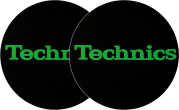 Zomo 2x Slipmats Technics Logo Green