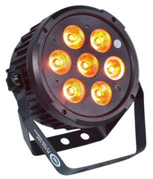 LIGHT4ME Black PAR 7x10W RGBWA LED