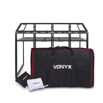 Vonyx DB5 Pro DJ Booth System Large 2.0M