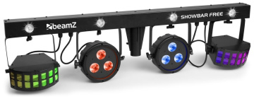 BeamZ Showbar Free 2x LED PAR, 2x Derby + Strobo