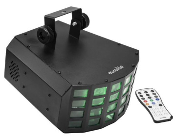 Eurolite LED Derby 5x10W RGBWA, DMX, IR, paprskový efekt
