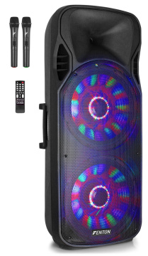 Fenton FT215LED Portable Sound System 2X 15