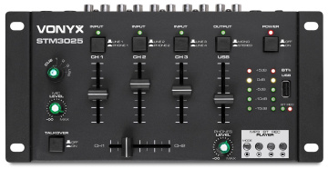 Vonyx STM3025 4-Channel Mixer USB/MP3/BT