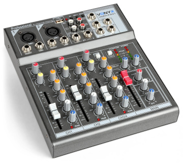 Vonyx VMM-F401 4-Channel Music Mixer