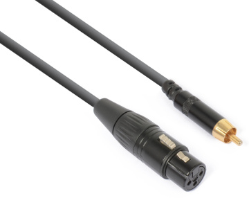 Power Dynamics CX136 kabel XLR (F) - RCA (M) 0,15m