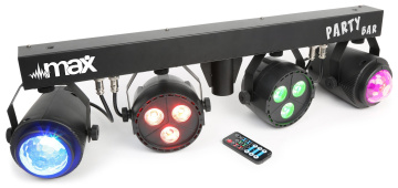 Max PartyBar s 2x LED Par a 2x Jellymoon RGBW
