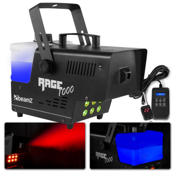 BeamZ Rage 1000LED Výrobník mlhy s ovládáním s časovačem