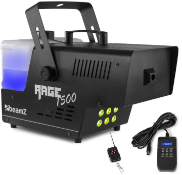 BeamZ Rage 1500LED Výrobník mlhy s ovládáním s časovačem