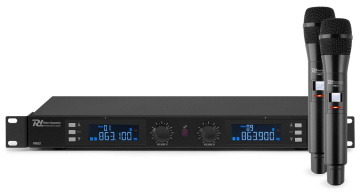 Power Dynamics PD632H Bezdrátový UHF mikrofonní systém s 2 ručními mikrofony