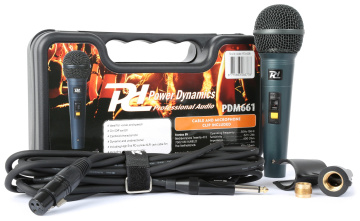 Power Dynamics PDM661 Dynamic vocal Microphone In Case
