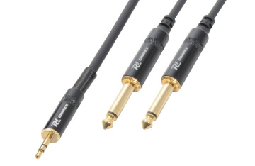 Power Dynamics CX86-1 Cable 3.5 Stereo-2X6.3 Mono 1.5M HQ