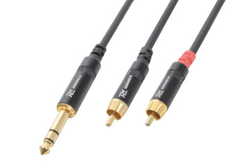 Power Dynamics CX84-1 Cable 6.3 Stereo - 2 X RCA Male 1.5M