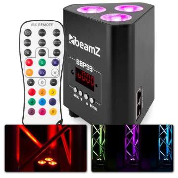BeamZ BBP93 Battery Uplight Par 3X 10W
