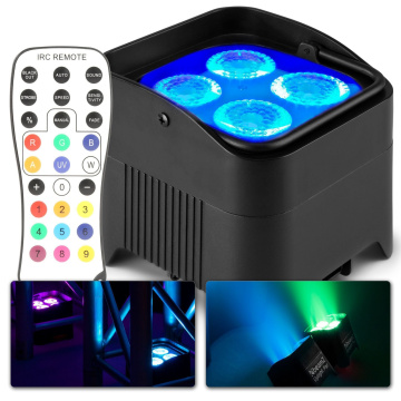 BeamZ BBP94W Battery Uplight Par 4X12W WDMX