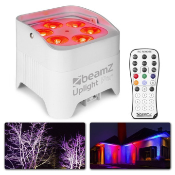 BeamZ BBP96SW Battery Uplight Par 6X12W WDMX