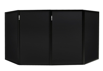 Vonyx DB2B Skládací paravan 120 X 70 Black (4 panely)