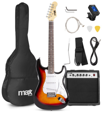 Max GigKit Set elektrické kytary se zesilovačem, sunburst