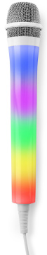 Fenton KMD55W Karaoke mikrofon s RGB osvětlením bílá