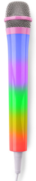Fenton KMD55P Karaoke mikrofon s RGB osvětlením růžový