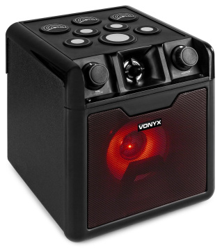 Vonyx SBS50B-DRUM karaoke set černý s bicími pady