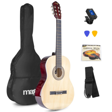 Max SoloArt Set klasické kytary a příslušenství, natural