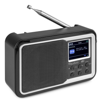 Audizio Anzio přenosné rádio FM/DAB+ s Bluetooth a baterií, černé