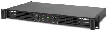 Vonyx VDA500 PA Amplifier 1U 2x 250W