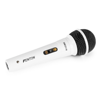 Fenton DM100W Dynamický mikrofon bílý