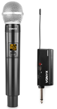 Vonyx WM55 Wireless Microphone Plug-and-Play UHF