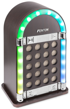 Fenton JKB40 Vintage stolní jukebox s bluetooth a baterií