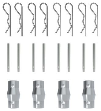 BeamZ Professional P24 DECO Truss Connection Set (4x)