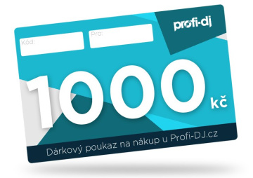 ProfiDJ Dárkový poukaz v hodnotě 1000 Kč