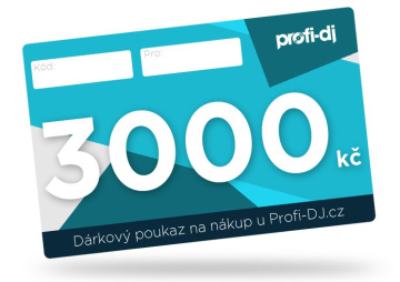 ProfiDJ Dárkový poukaz v hodnotě 3000 Kč