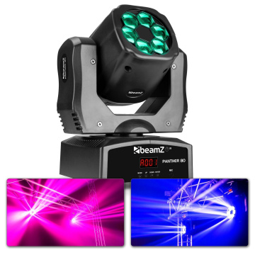 BeamZ Panther 80 LED pohyblivá hlava s rotujícími čočkami