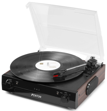 Fenton RP102B Gramofon s reproduktory a Bluetooth, černý