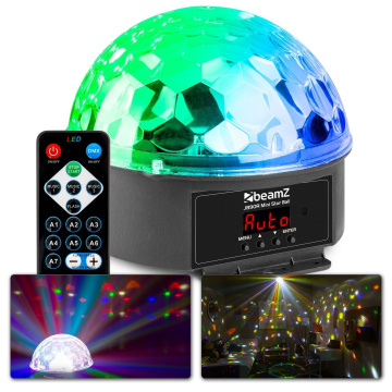 BeamZ JB90R Mini Star Ball DMX LED 9 Colours