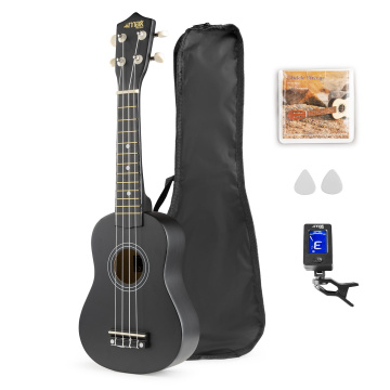 Max UKEY Set ukulele a příslušenství, černý