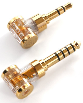 DD HiFi DJ35AG redukce z 2,5mm na 3,5mm Jack Gold