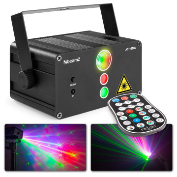 BeamZ Athena RG Gobo Laser System s baterií