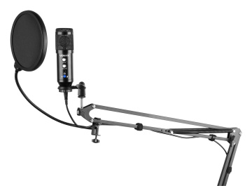 Vonyx CMS320B Studiová mikrofonní sada USB černá s echem