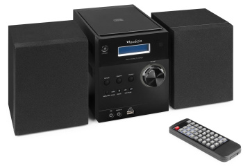 Audizio Metz HiFi mikrosystém s FM/DAB+, černý